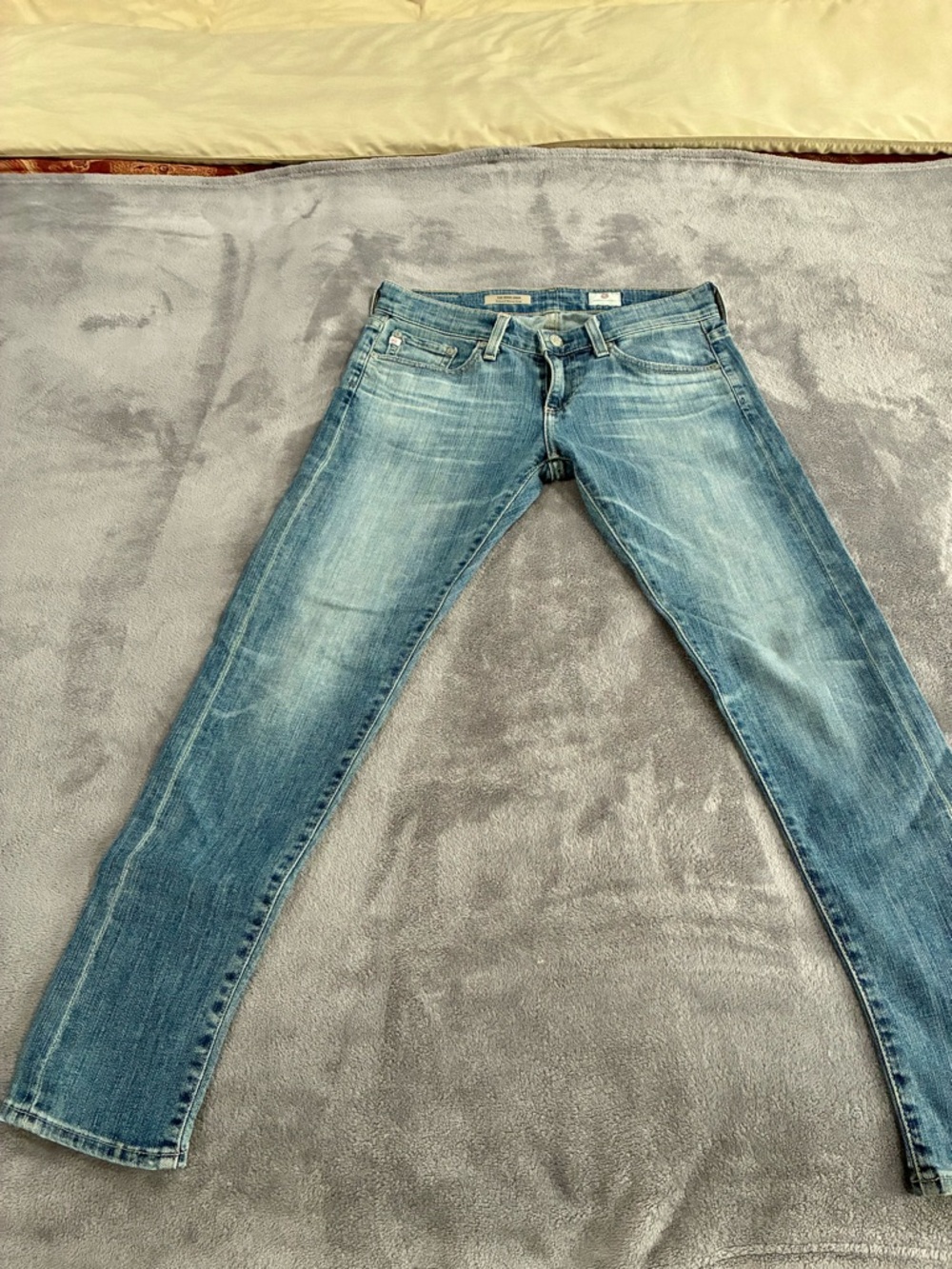 Ag Adriano Goldschmied Light Wash Skinny Jeans